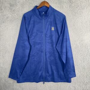 G/FORE Golf Jacket Mens XXL 2XL Blue Camo Full Zip Lightweight Old Memorial